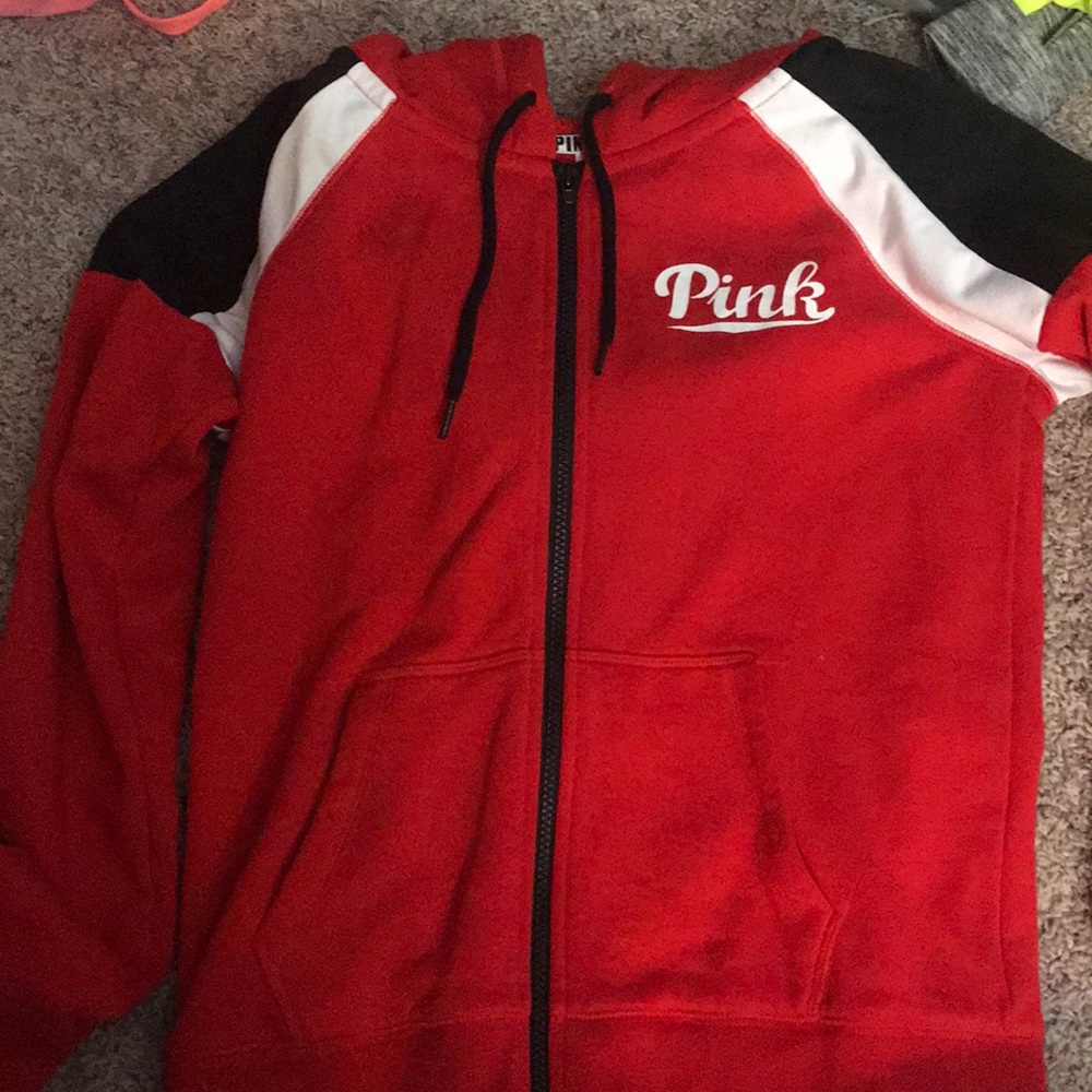 Pink zip up